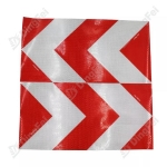 Reflective Sticker For Vehicle - Red White Reflective Rear Marker Arrow Sticker